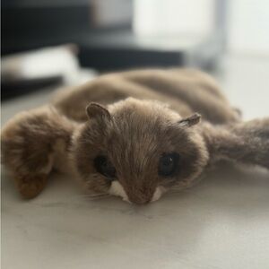 Folkmanis Children’s Adorable Brown Flying Squirrel Plush Toy Puppet